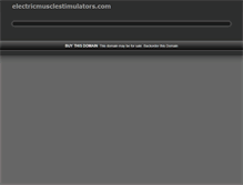 Tablet Screenshot of electricmusclestimulators.com